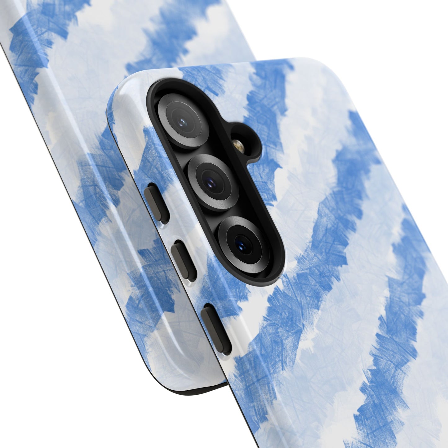 Chunky Blue Stripes Phone Case| Tough Case