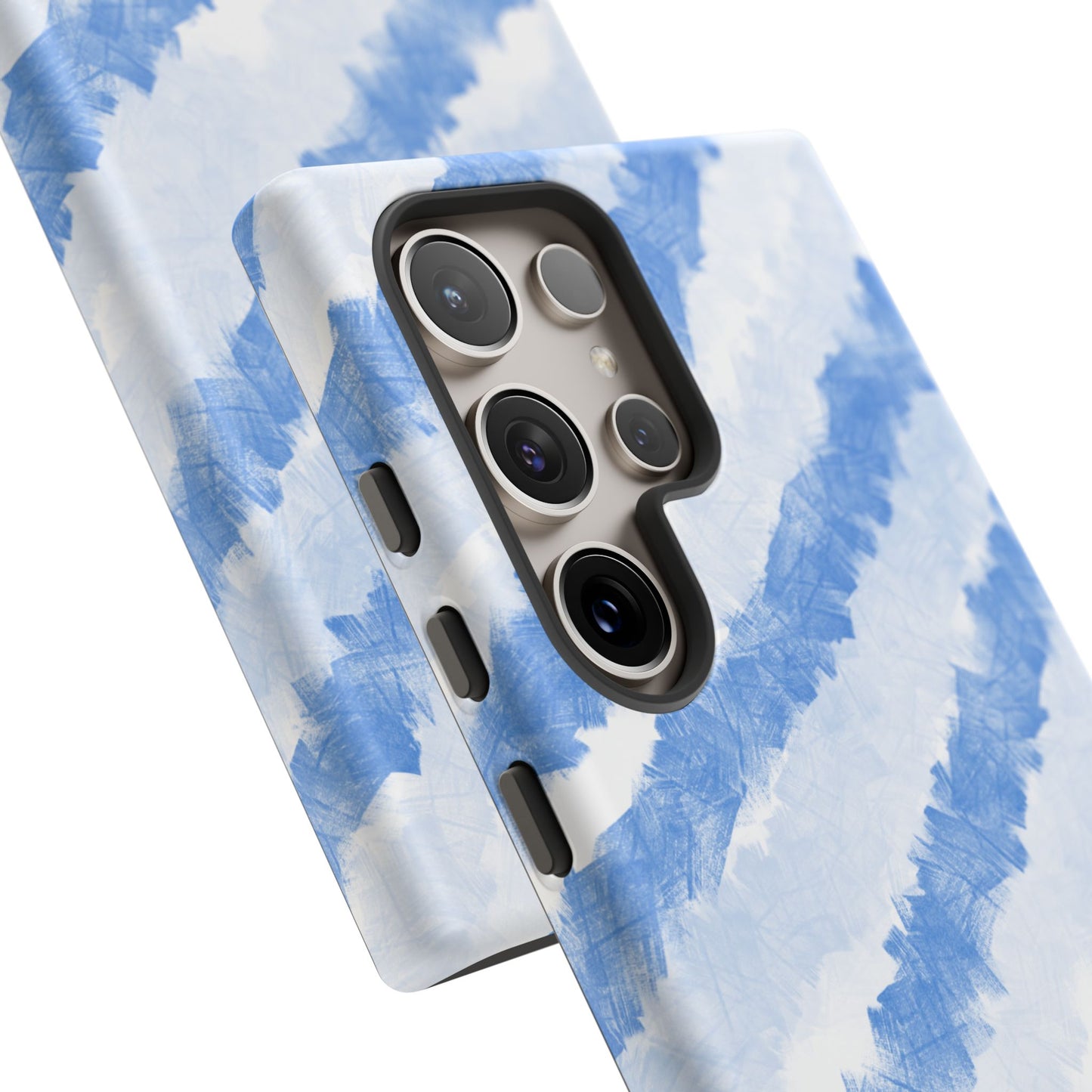 Chunky Blue Stripes Phone Case| Tough Case