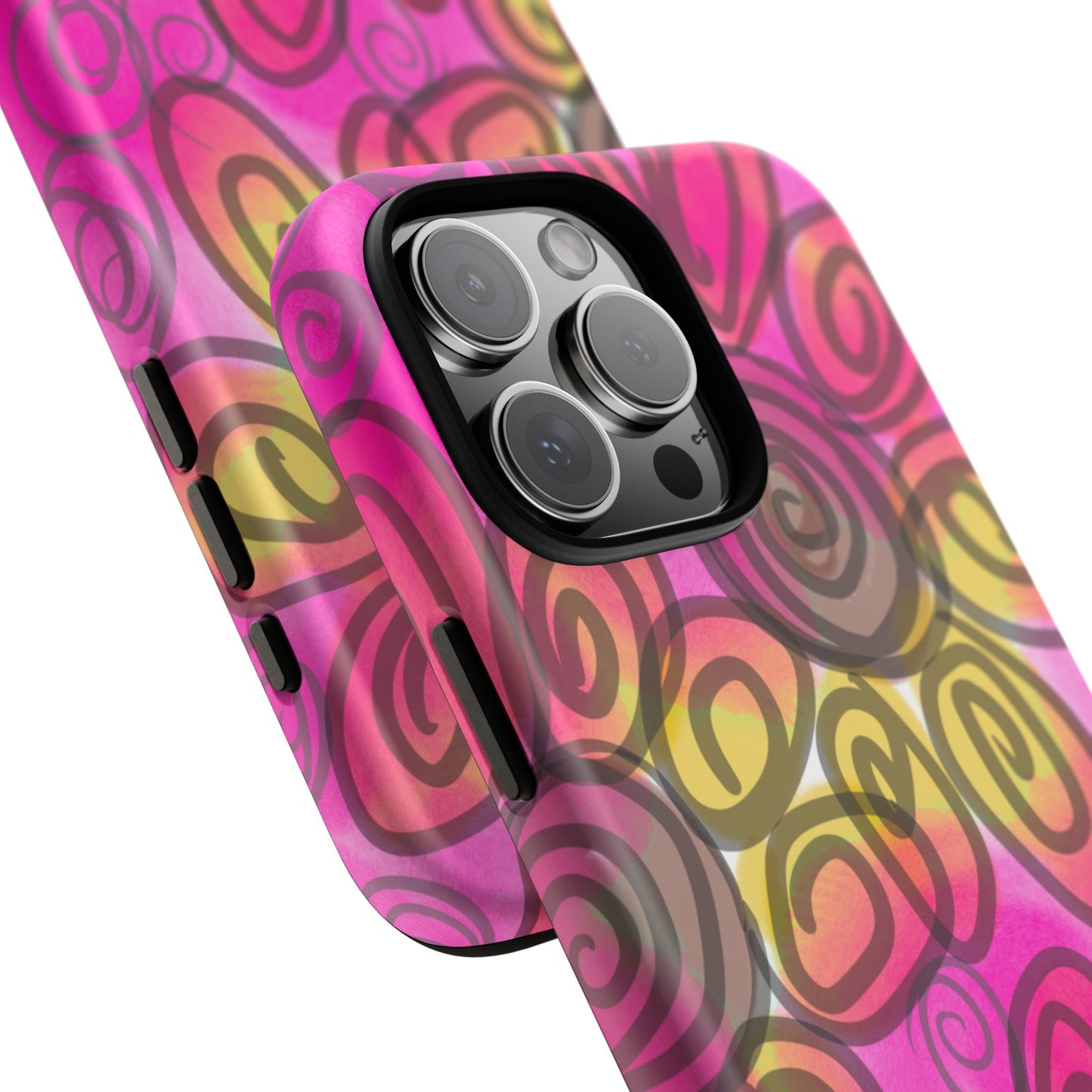 Wonky Pink Floral Phone Case| Tough Case
