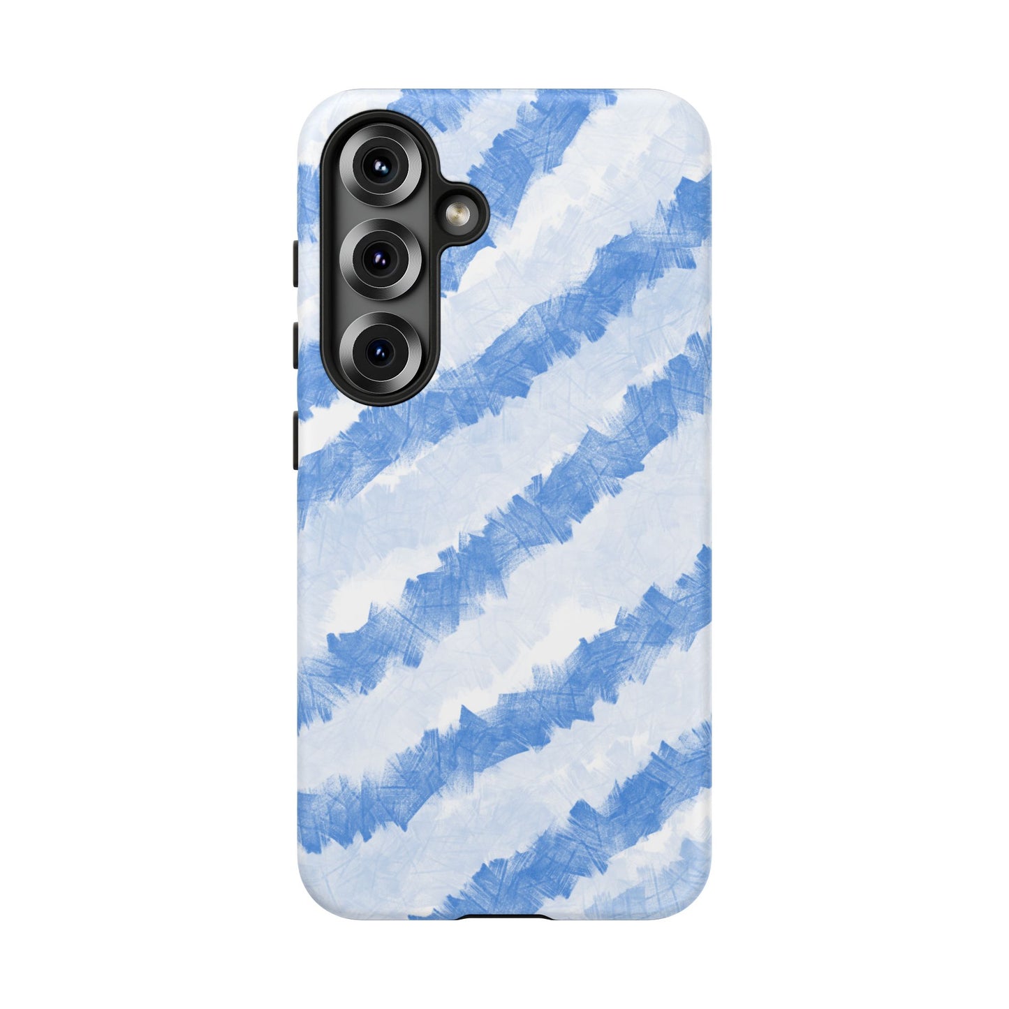 Chunky Blue Stripes Phone Case| Tough Case
