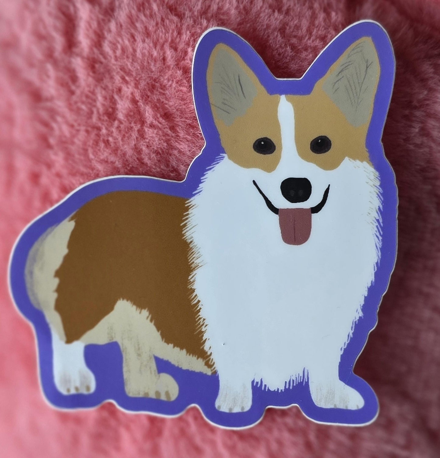 Sticker, Dog, Corgi, Vinyl, Die-Cut, 3 Inch