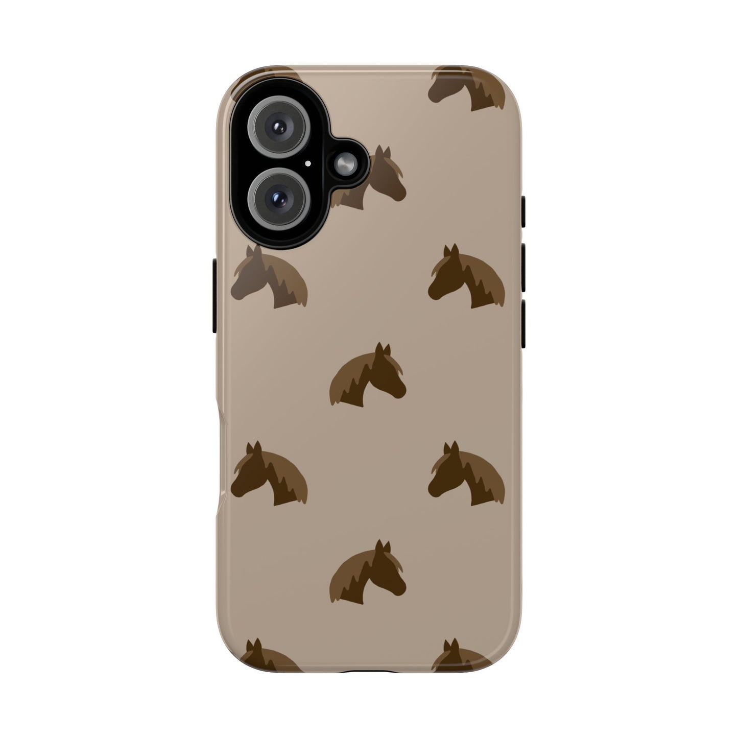 Phone Case, Tan Horse Head Design, Tough Phone Case, Year of the Horse