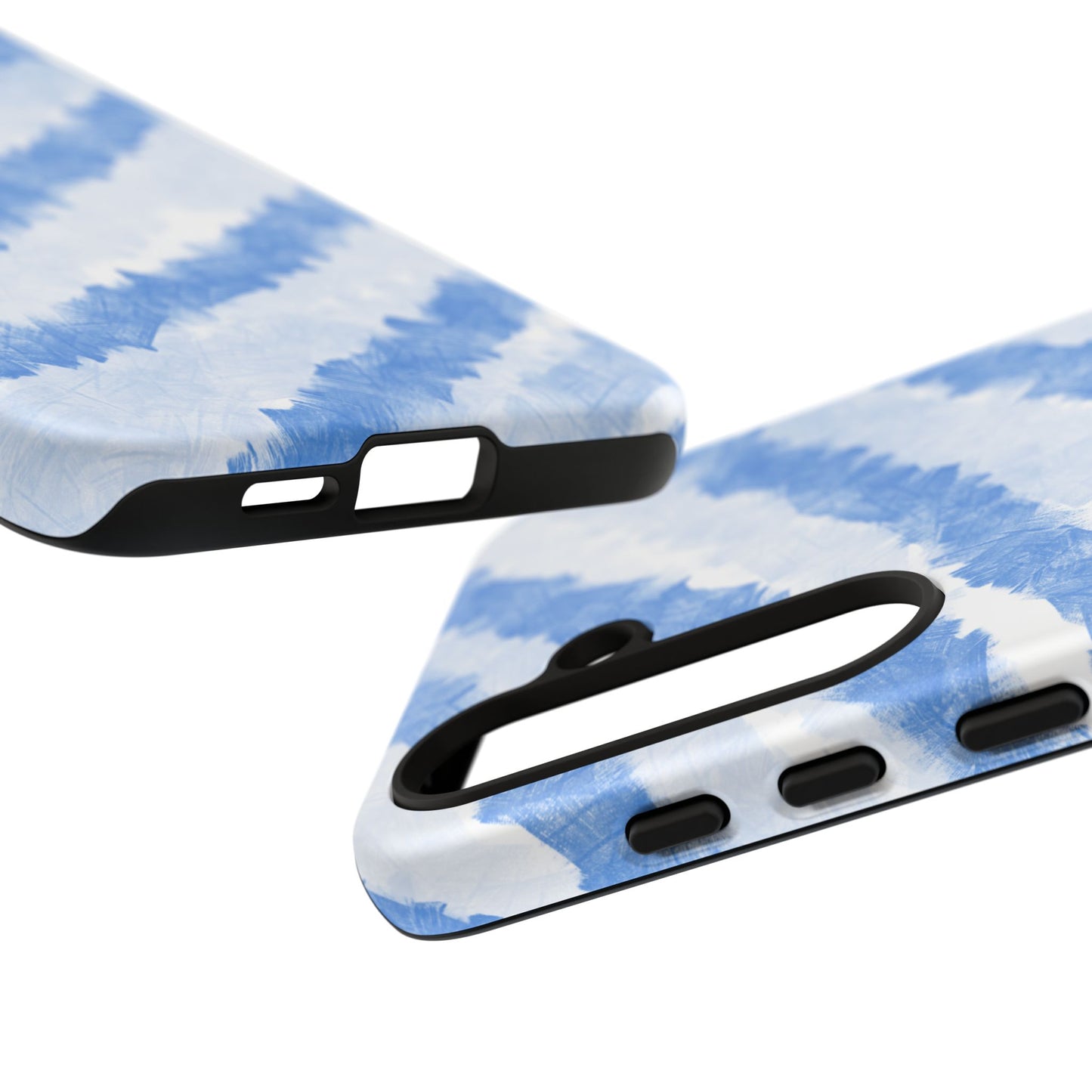 Chunky Blue Stripes Phone Case| Tough Case