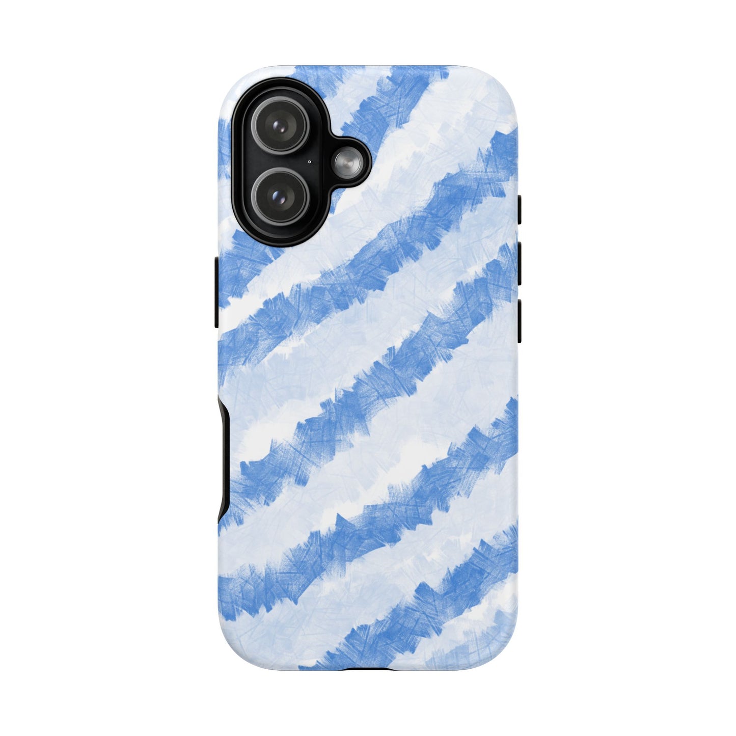 Chunky Blue Stripes Phone Case| Tough Case