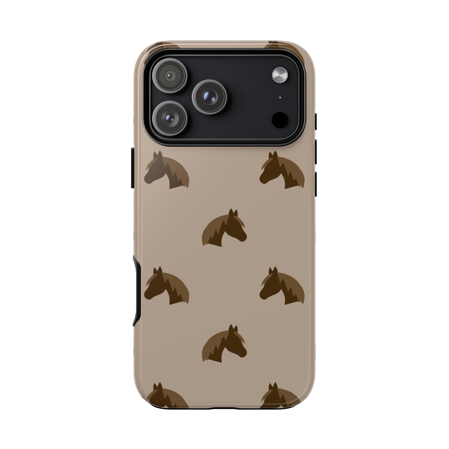 Phone Case, Tan Horse Head Design, Tough Phone Case, Year of the Horse
