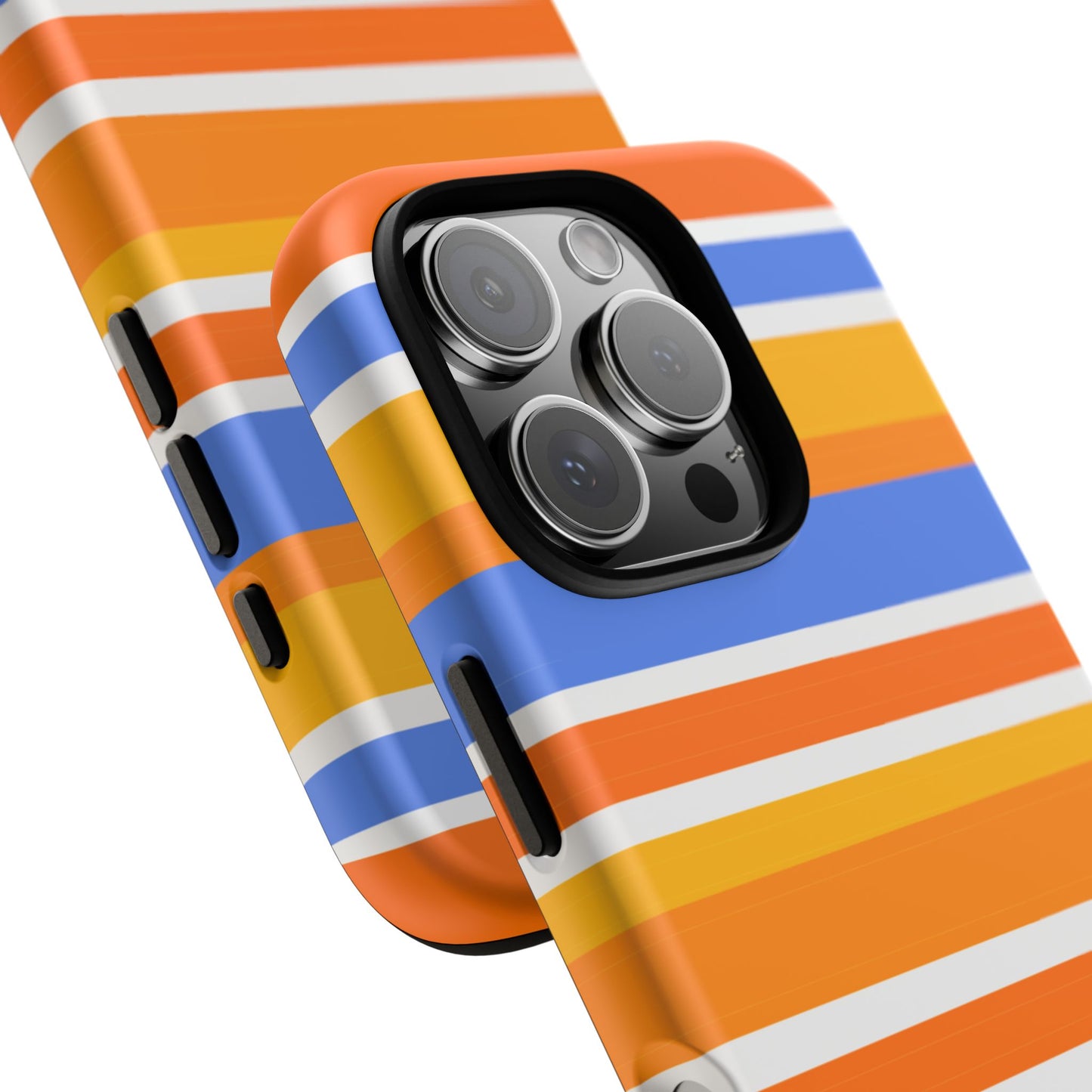 Citrus Orange Stripes Phone Case| Tough Case
