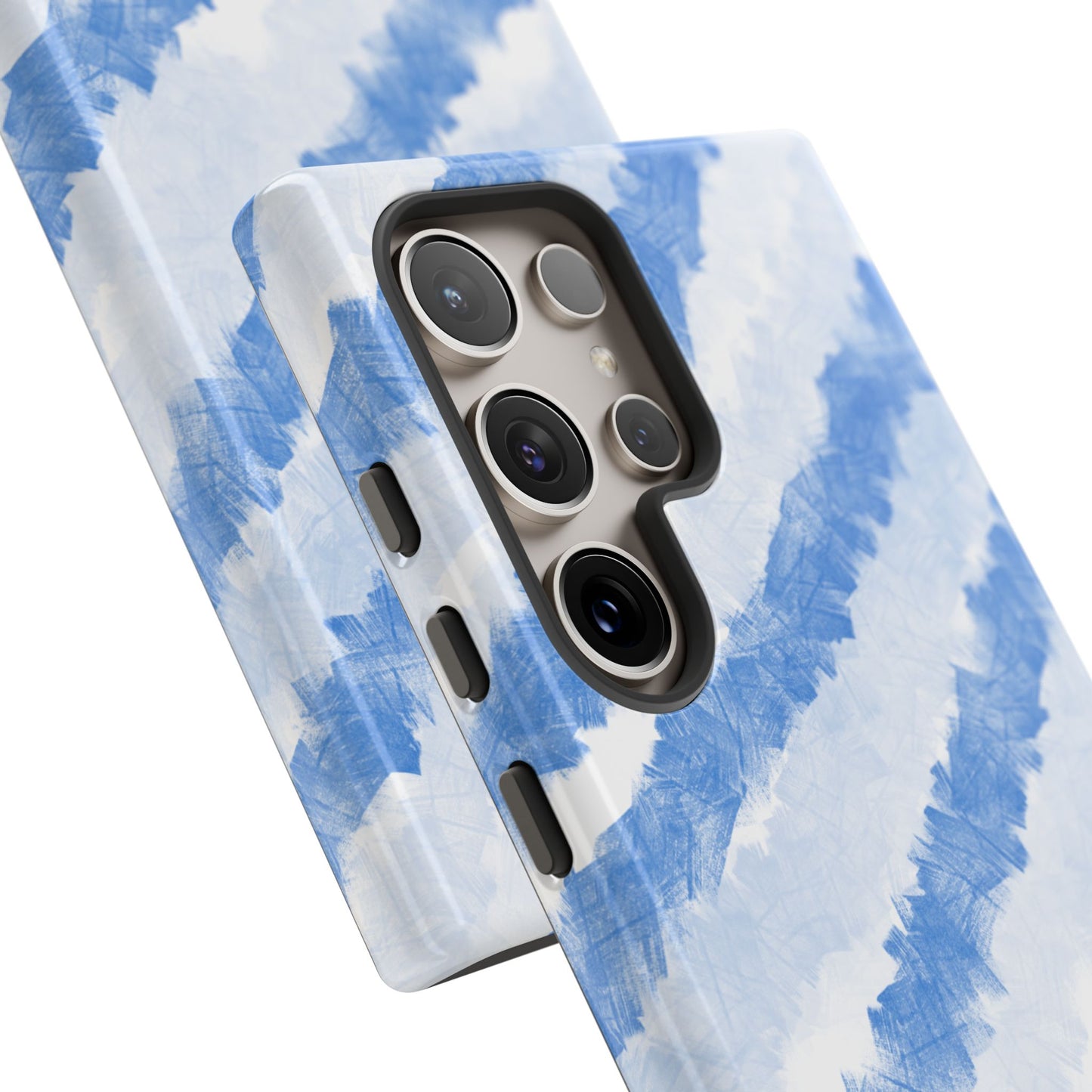 Chunky Blue Stripes Phone Case| Tough Case