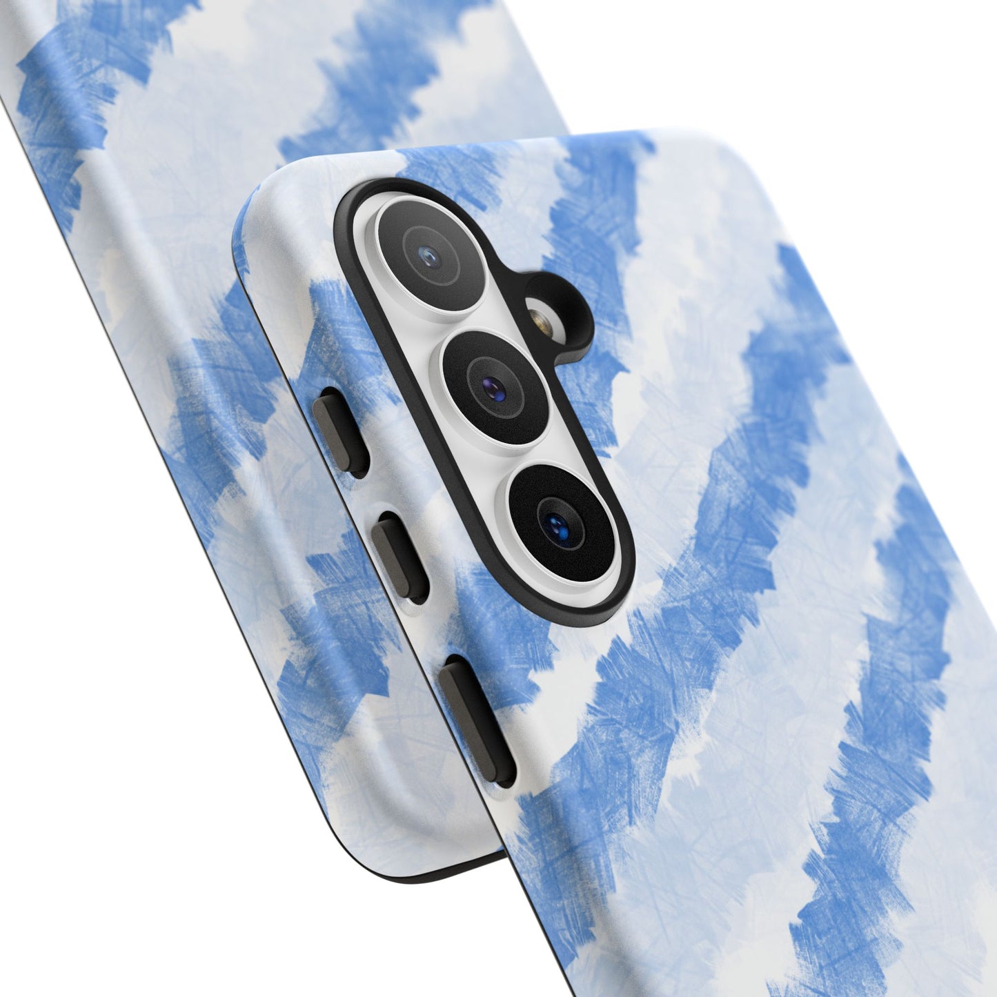 Chunky Blue Stripes Phone Case| Tough Case