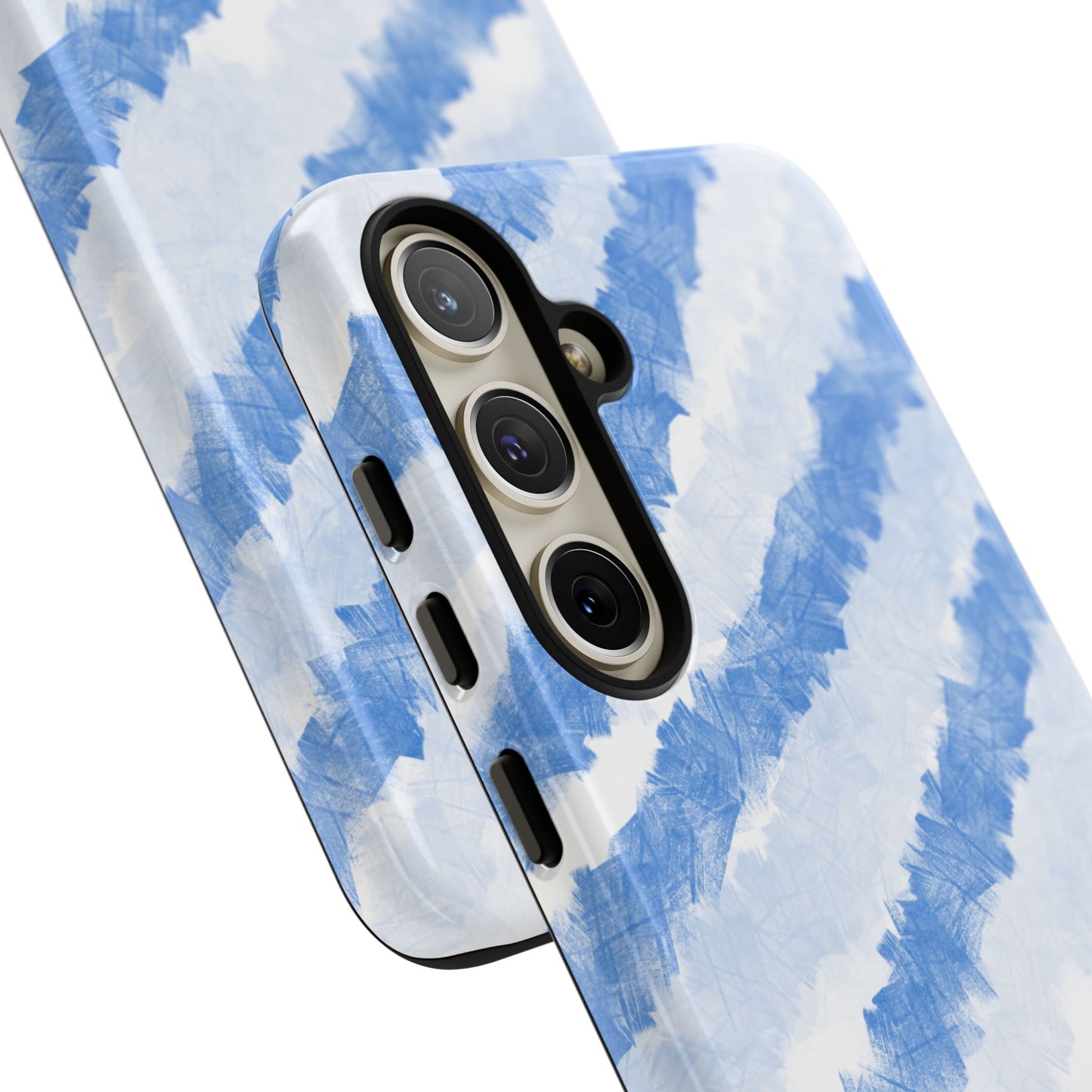 Chunky Blue Stripes Phone Case| Tough Case