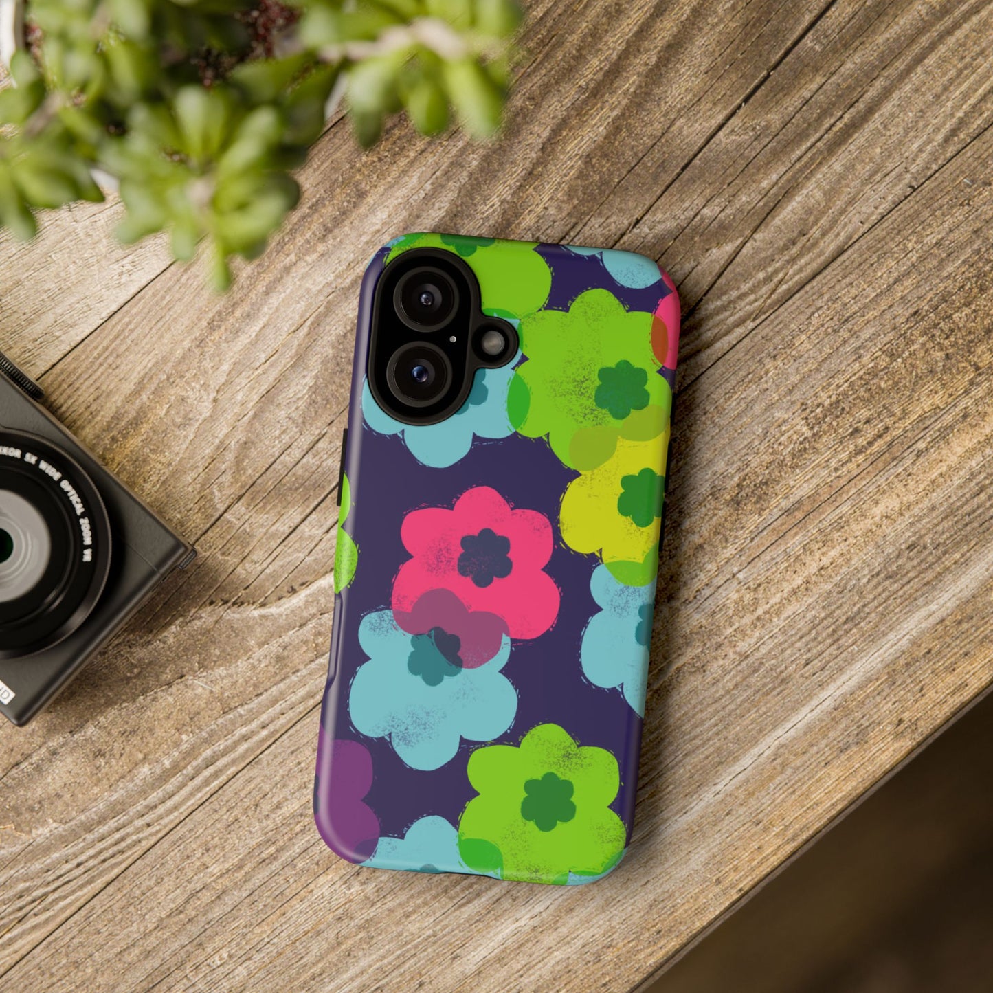 Phone Case, Bright Floral Design, Tough Phone Case