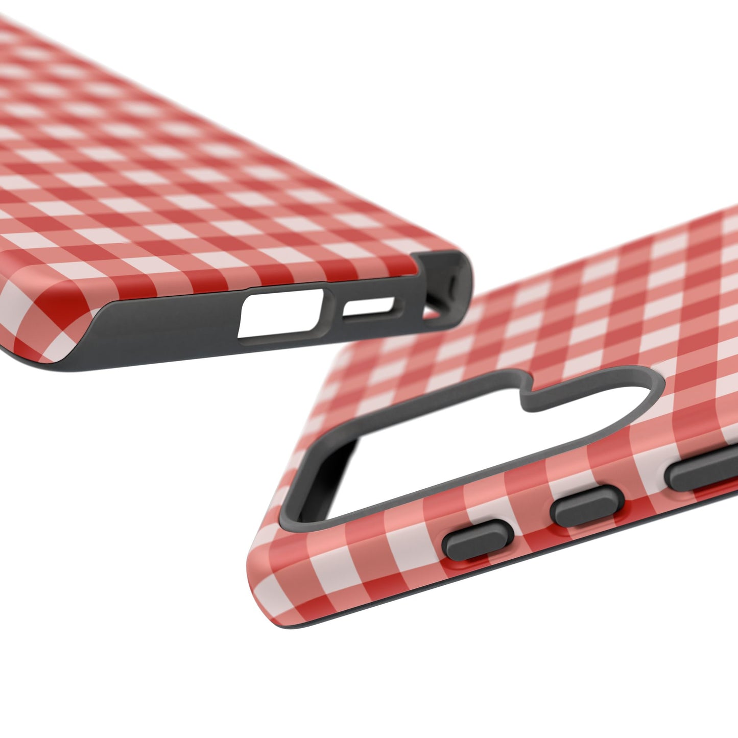 Phone Case, Red Gingham Design, Tough Phone Case