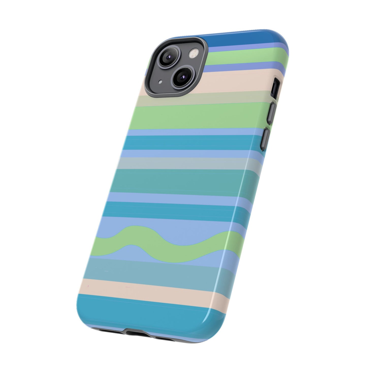 Cool Blue Stripes Phone Case| Tough Case