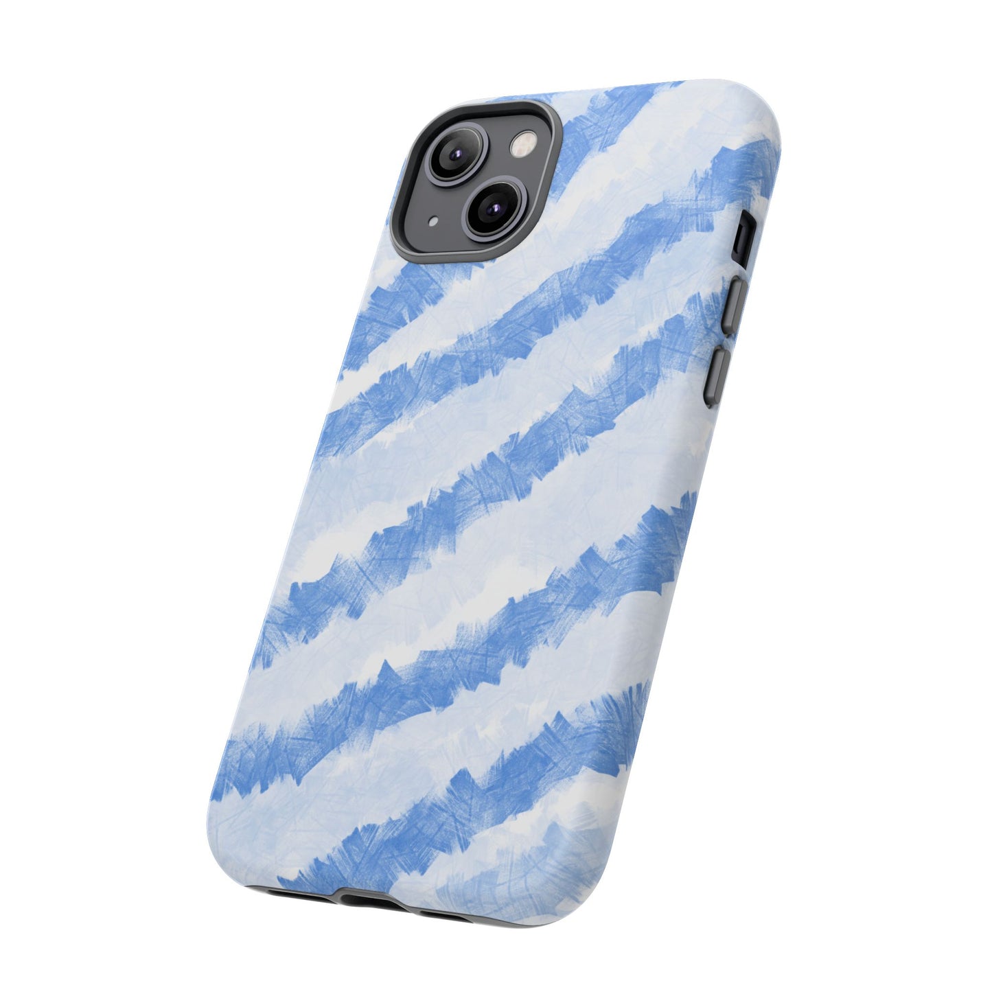 Chunky Blue Stripes Phone Case| Tough Case