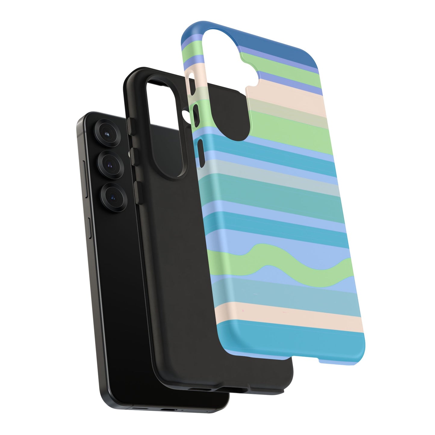 Cool Blue Stripes Phone Case| Tough Case