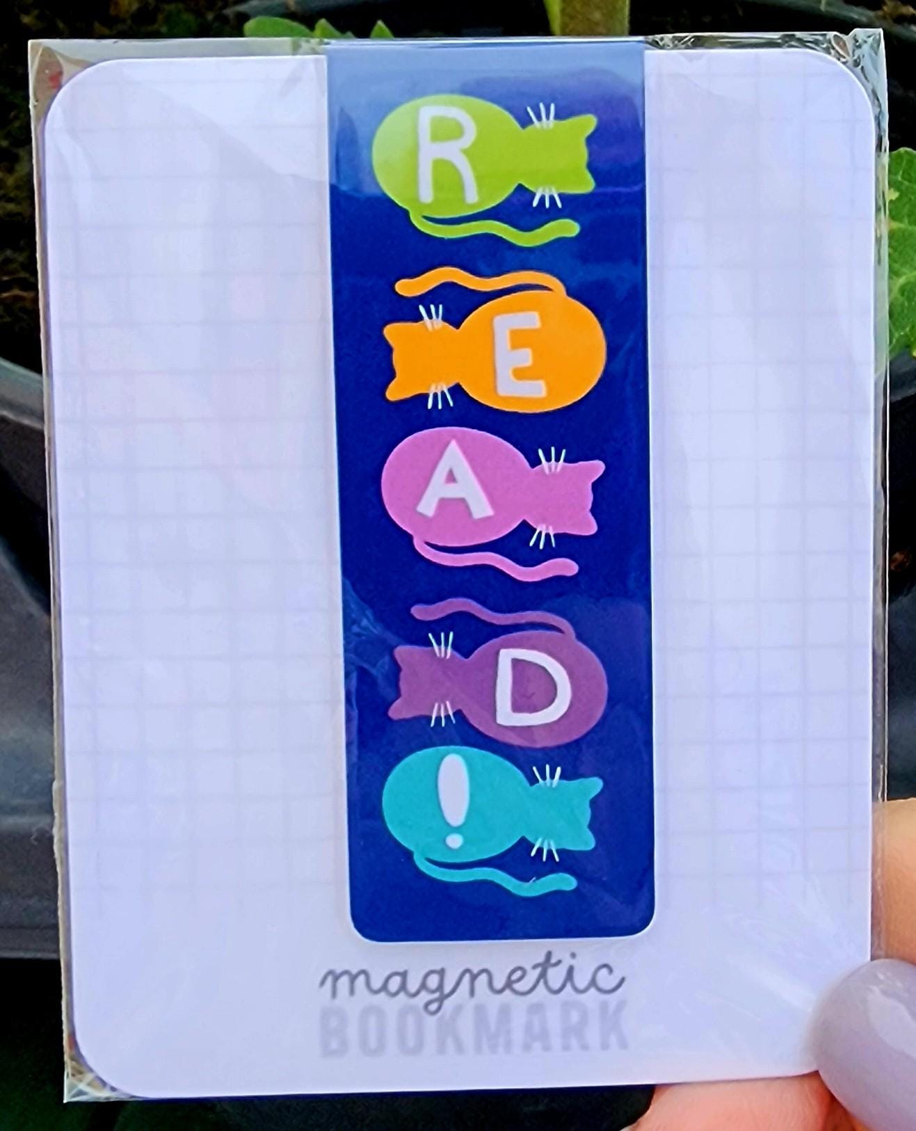 Magnetic Bookmark Cat Book Mark With Word "READ!"