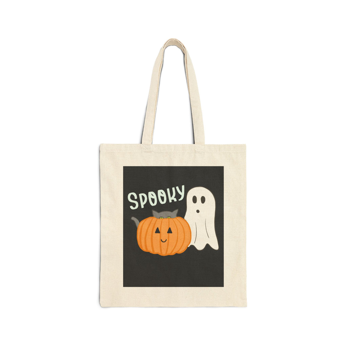 Halloween Spooky Tote Bag, Eco-Friendly Shopping Bag, Trick or Treat Gift, Pumpkin Ghost Canvas Bag, Cute Reusable Grocery Tote, [...]