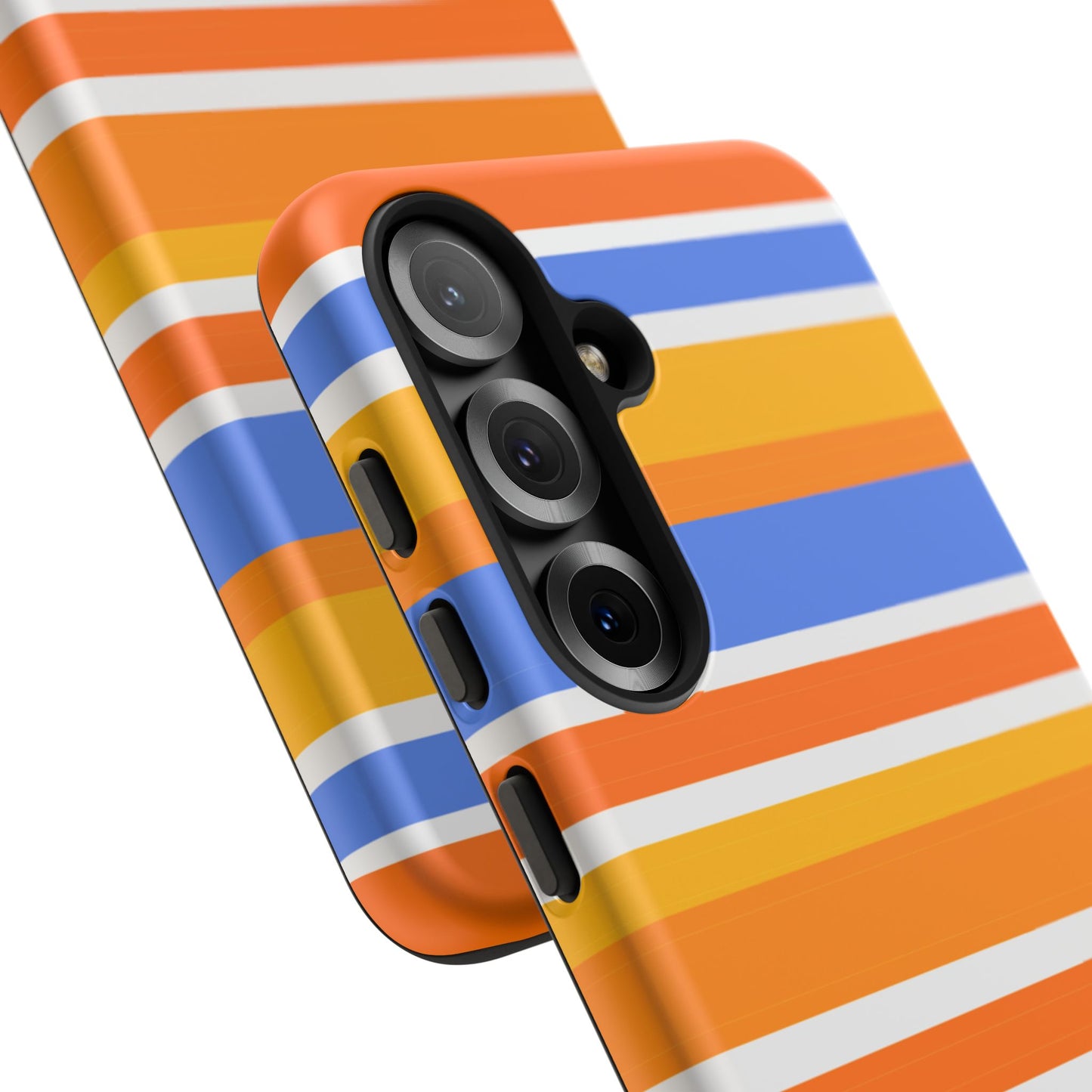 Citrus Orange Stripes Phone Case| Tough Case
