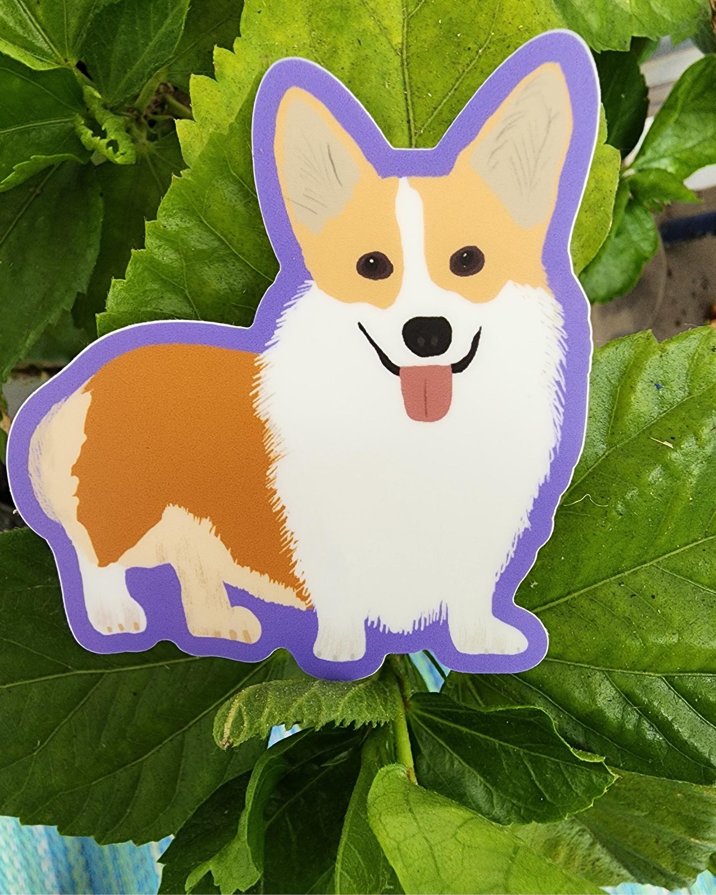 Sticker, Dog, Corgi, Vinyl, Die-Cut, 3 Inch