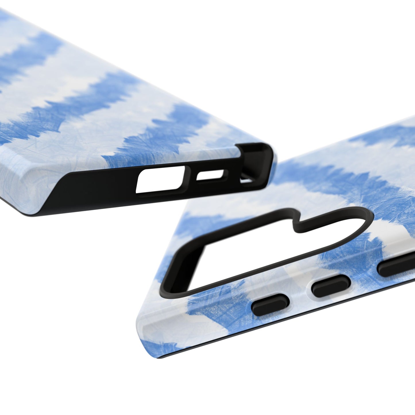 Chunky Blue Stripes Phone Case| Tough Case