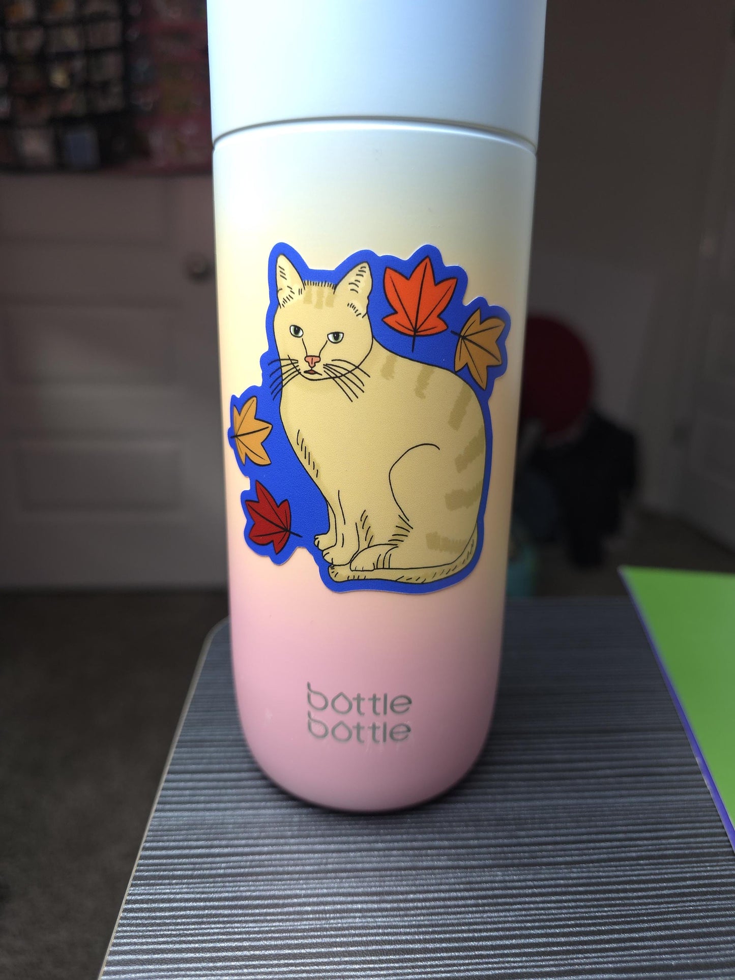Cat Themed Sticker Pack, 7 Cat Stickers, Vinyl decals