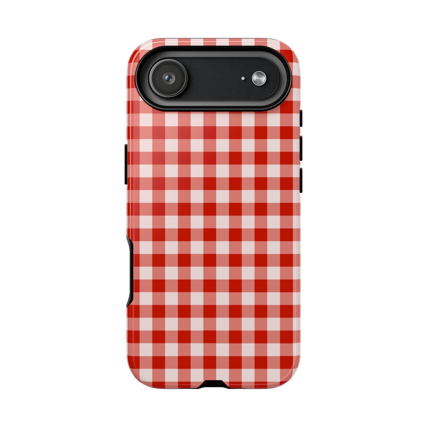 Phone Case, Red Gingham Design, Tough Phone Case