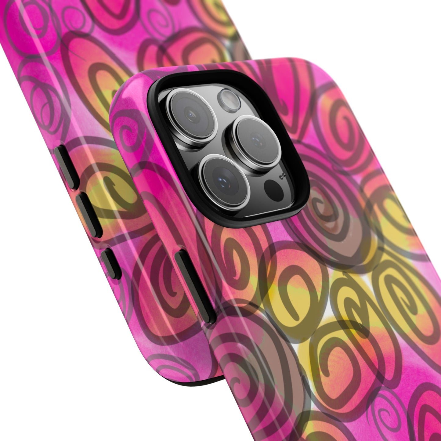 Wonky Pink Floral Phone Case| Tough Case