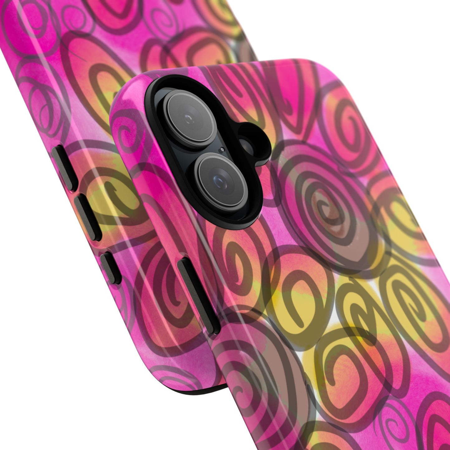 Wonky Pink Floral Phone Case| Tough Case