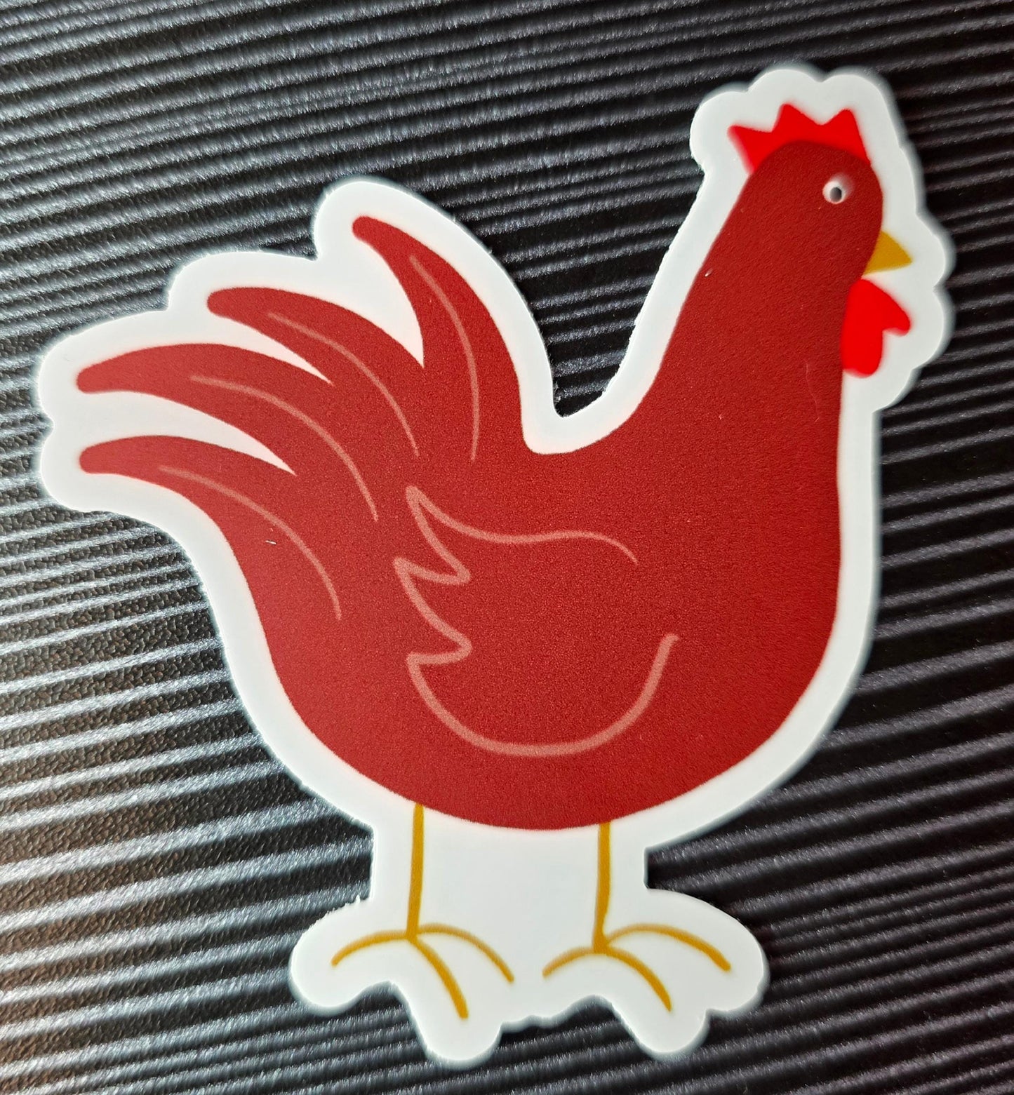 Sticker, Chickens, Choose Brown or Black Speckled, Vinyl, Die-Cut, 3 Inch