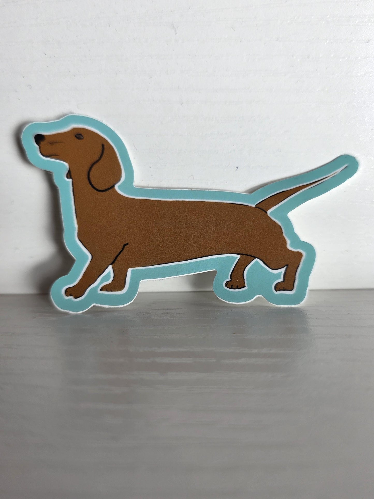 Sticker, Dachshund Dog, Doxie, Vinyl, Die-Cut, 3 Inch