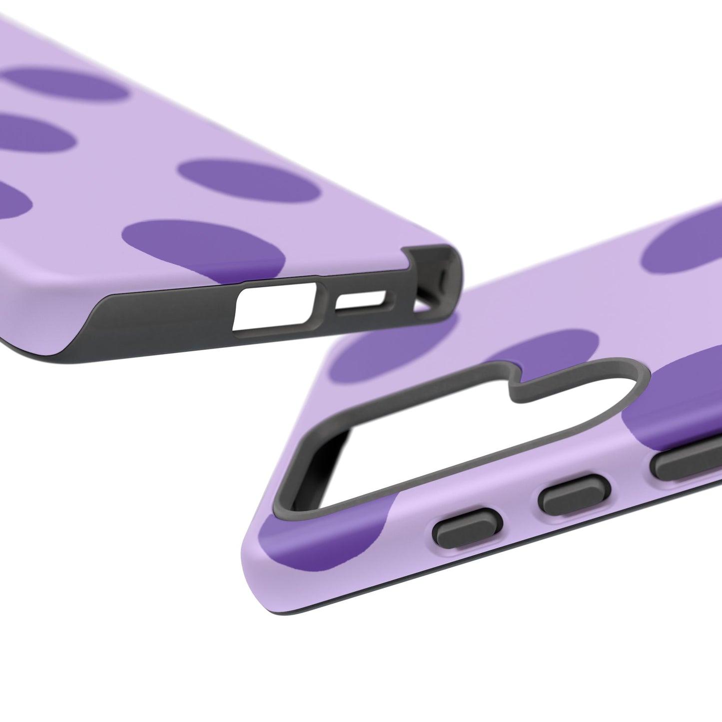 Phone Case, Purple Polka Dot Design, Tough Phone Case