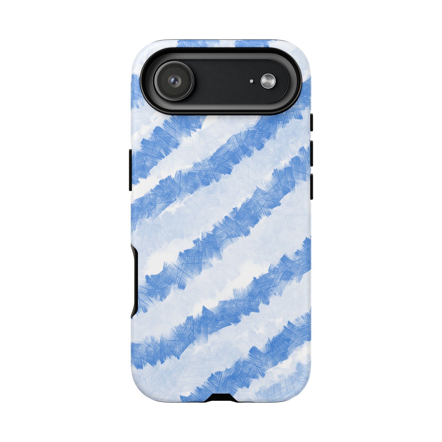 Chunky Blue Stripes Phone Case| Tough Case