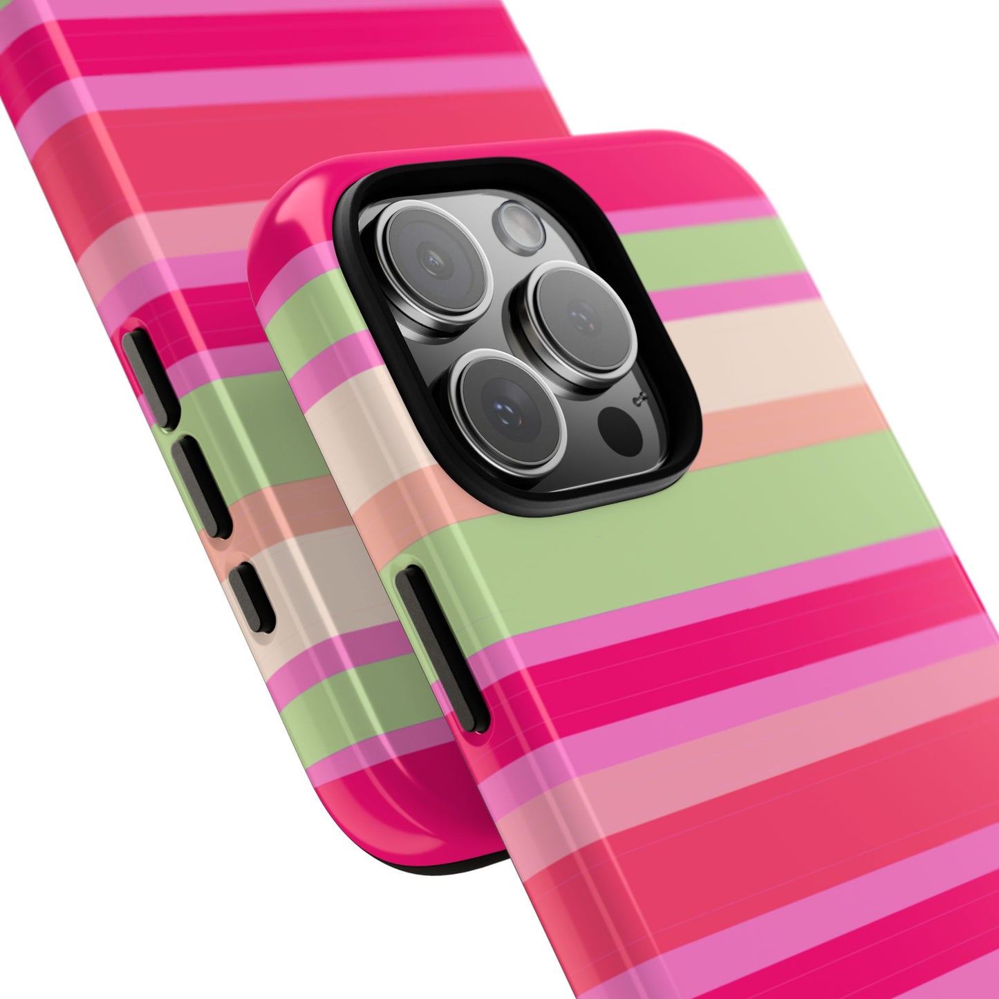 Candyland Pink Stripes Phone Case| Tough Case