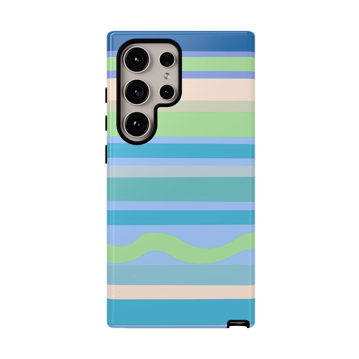 Cool Blue Stripes Phone Case| Tough Case