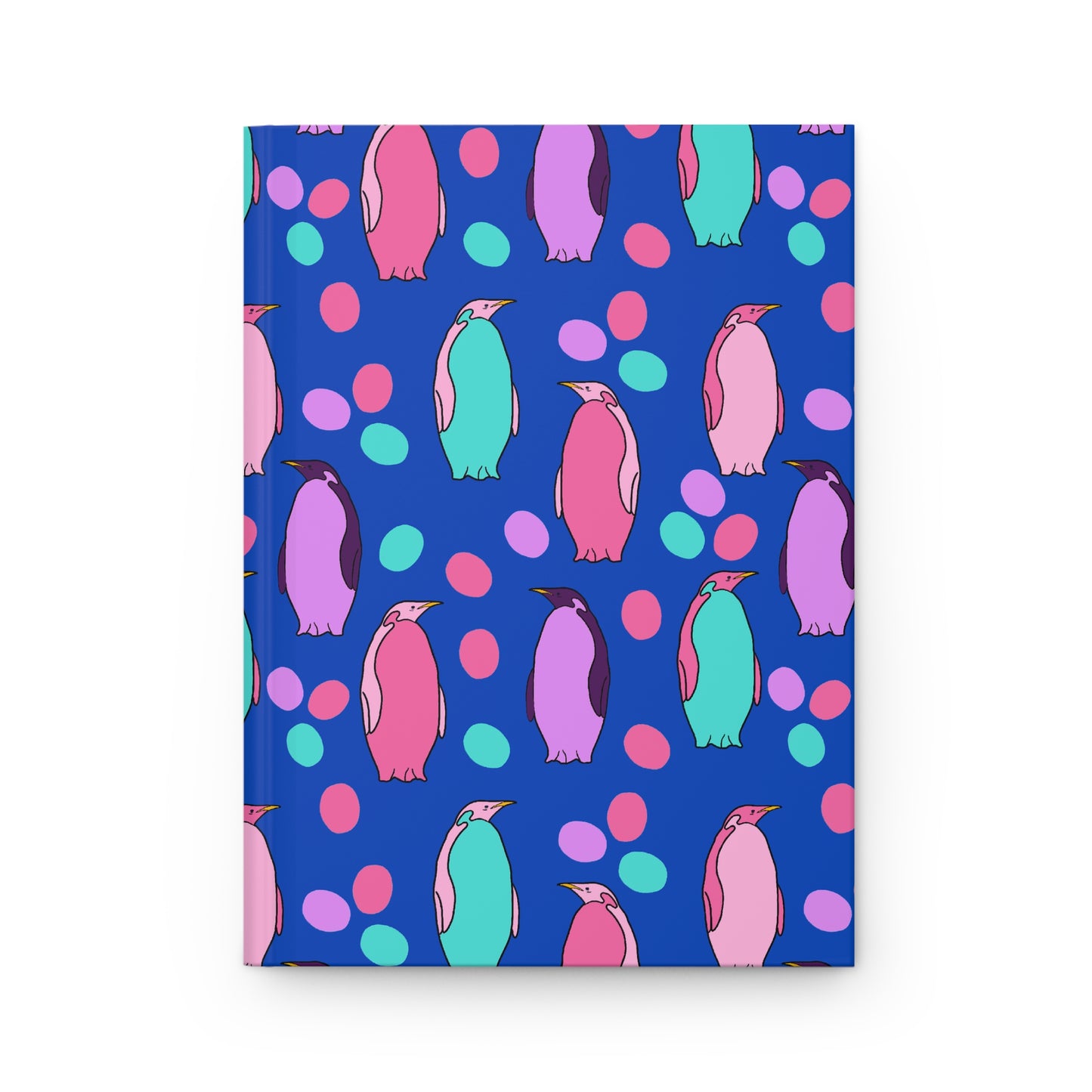 Journal, Hard Cover, Playful Penguin Design