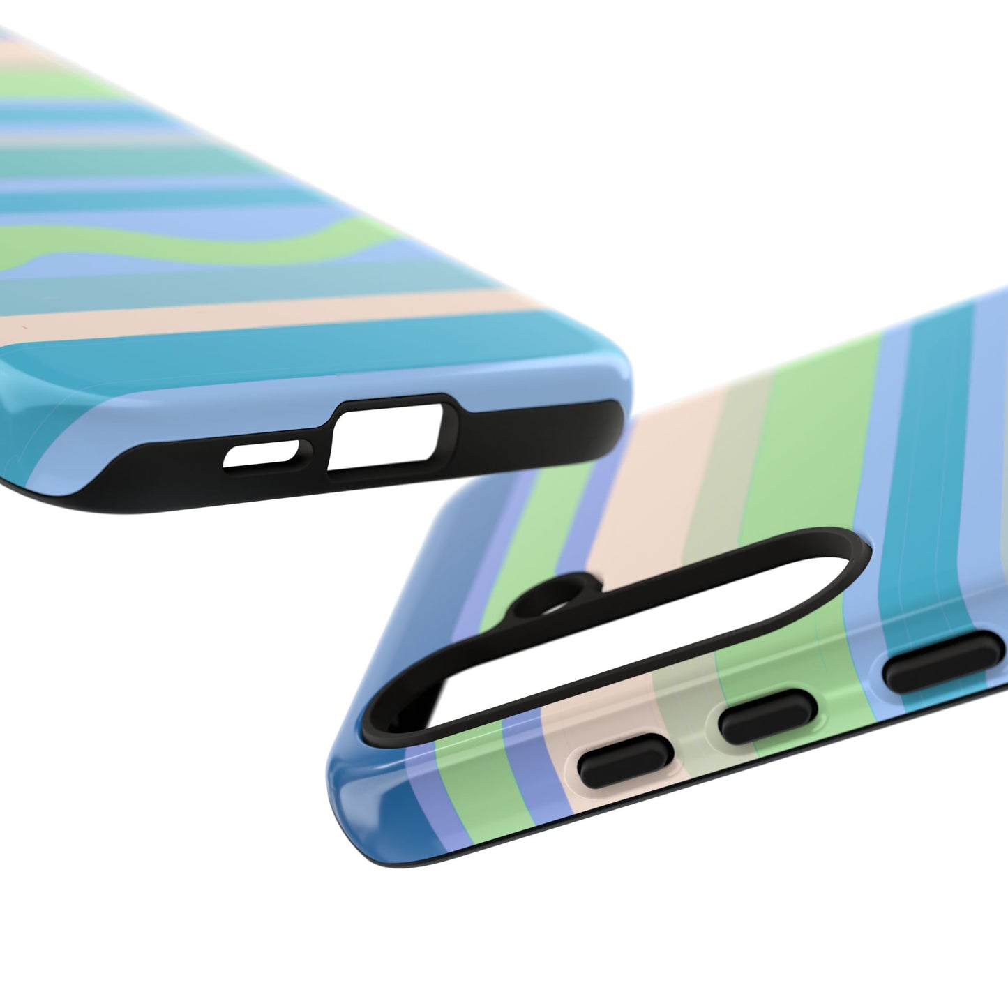 Cool Blue Stripes Phone Case| Tough Case