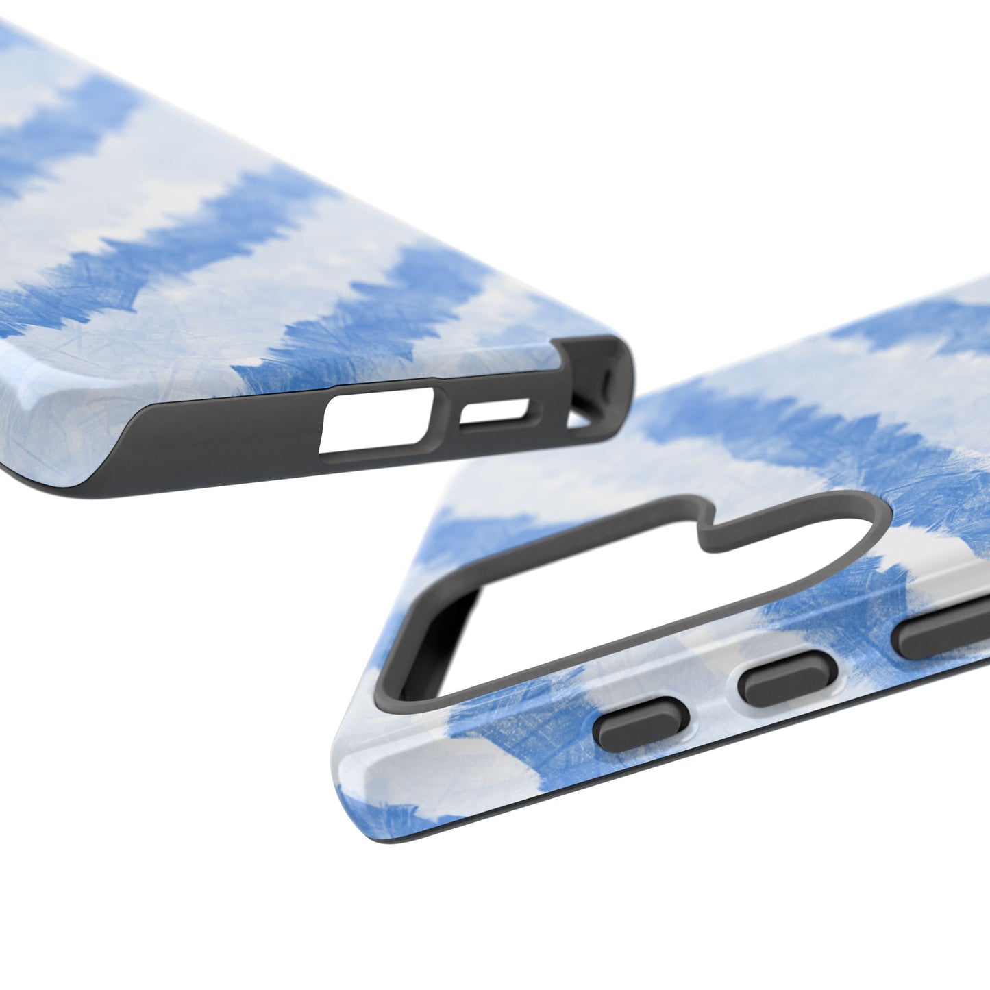 Chunky Blue Stripes Phone Case| Tough Case