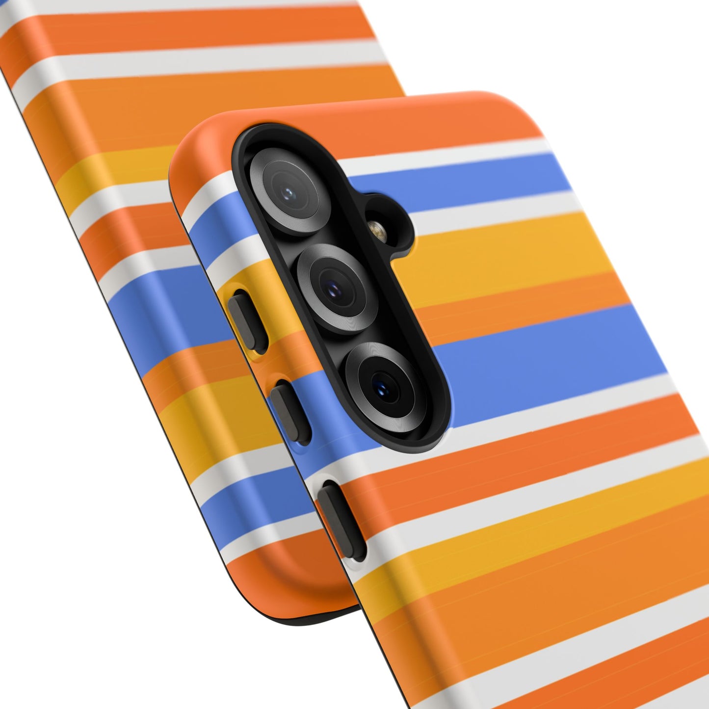 Citrus Orange Stripes Phone Case| Tough Case
