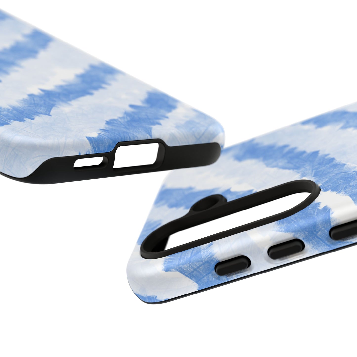 Chunky Blue Stripes Phone Case| Tough Case