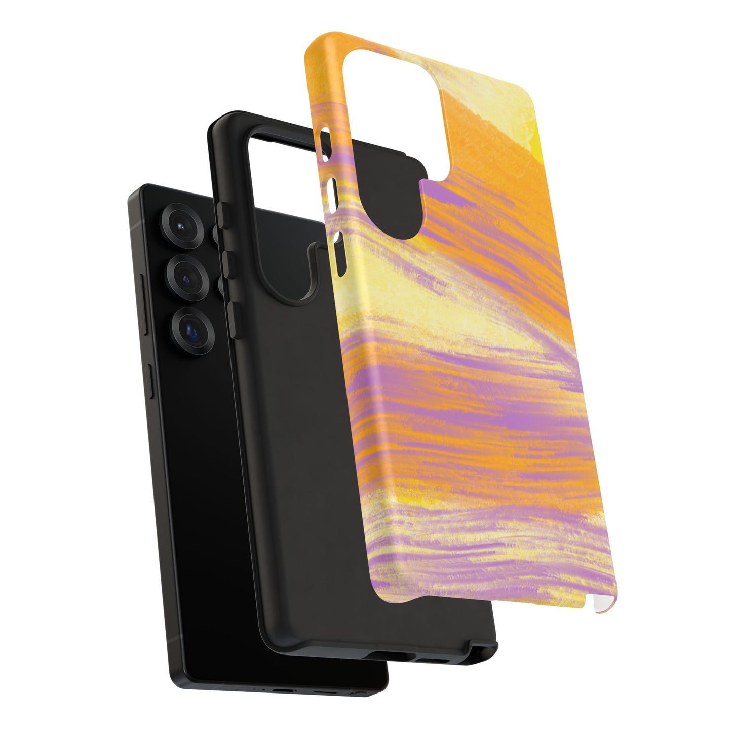 Yellow and Lavender Impressions Phone Case| Tough Case