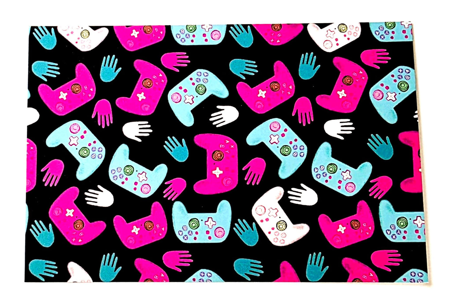 Game Controller Pattern Post Card, 4" x 6" Art Print