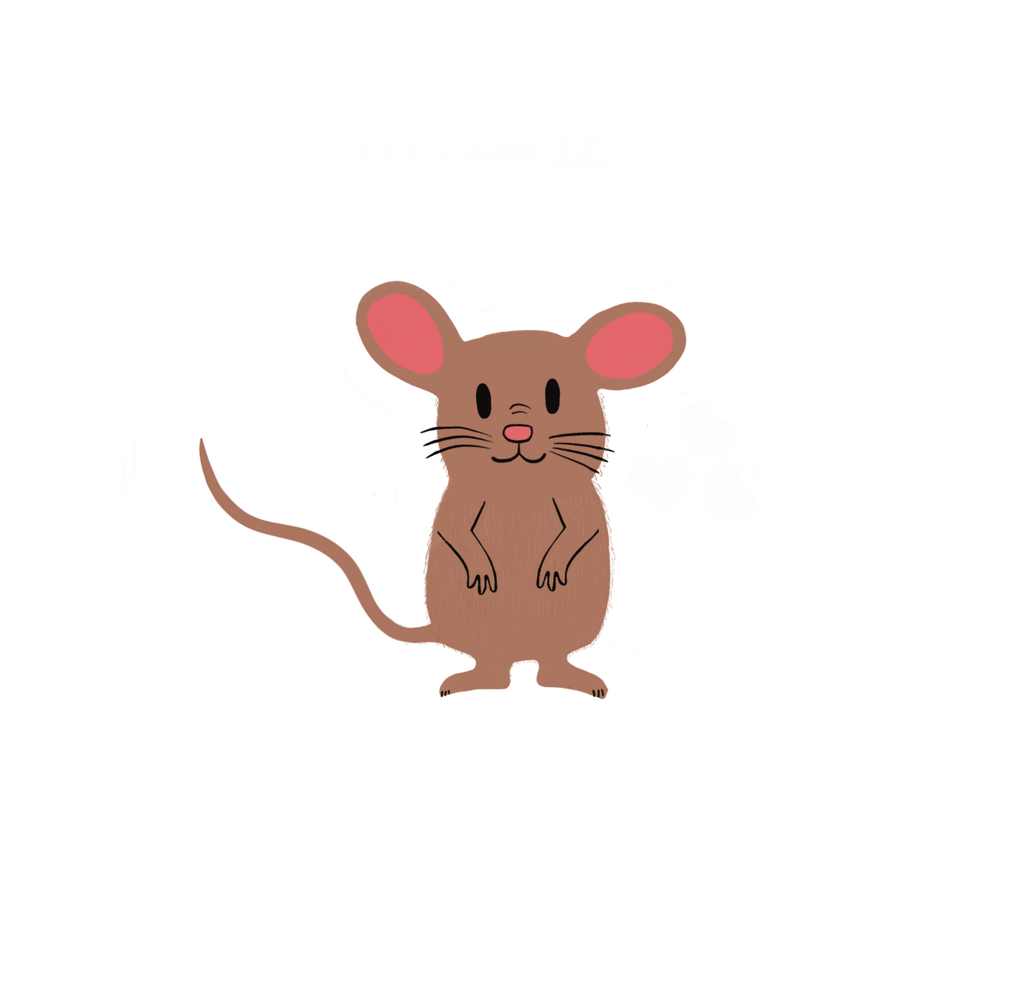 Sticker, Mocha Mouse Design, Vinyl, Die-Cut, Choose 2 or 3 Inch Sticker
