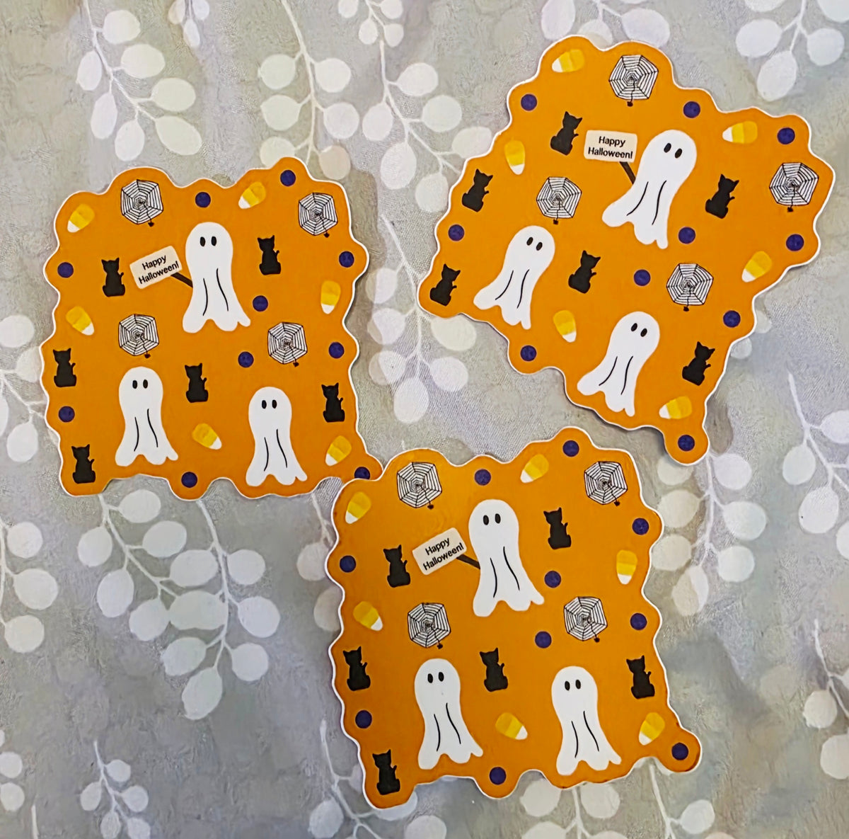 Halloween Classics Sticker, Orange, 3" Vinyl, Halloween Stickers