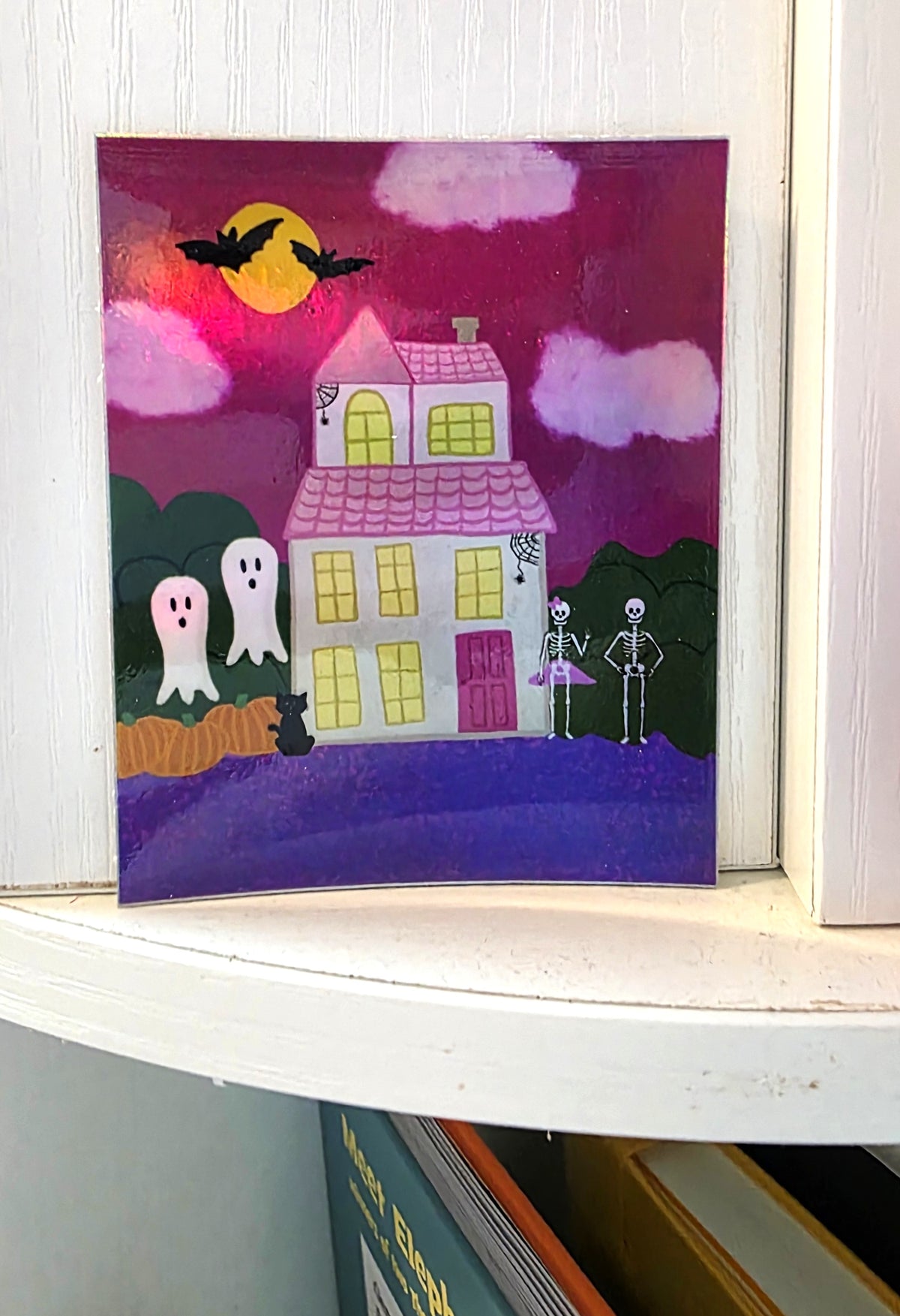 Haunted House Holographic Sticker