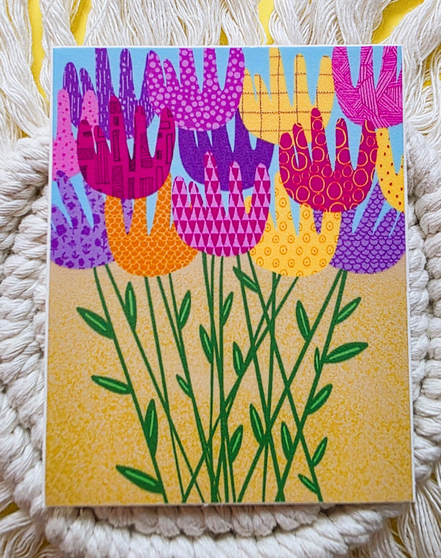 Floral Sticker Pack-8 Vinyl water-proof Stickers