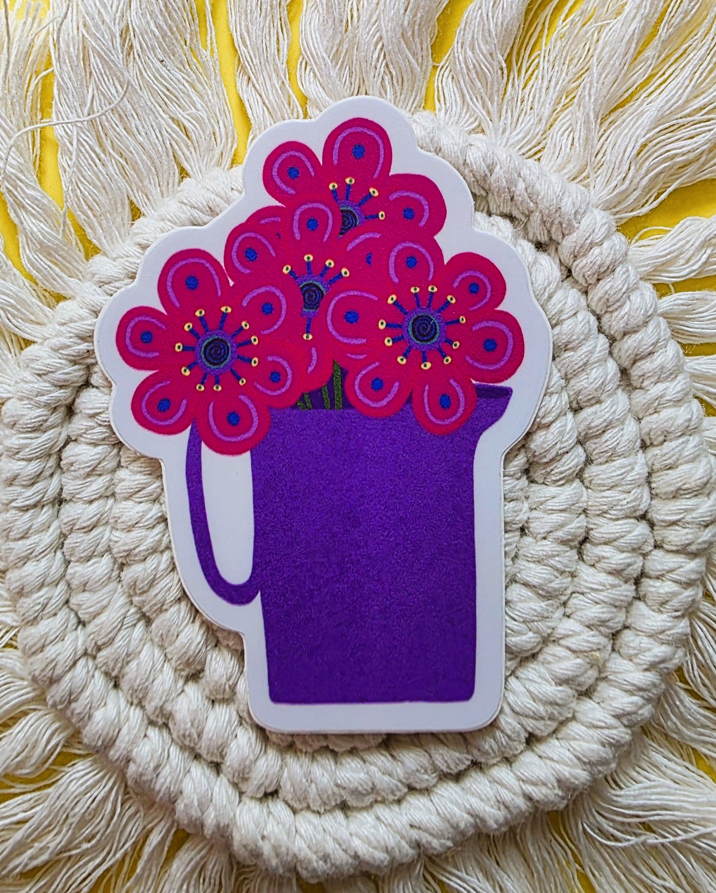 Floral Sticker Pack-8 Vinyl water-proof Stickers
