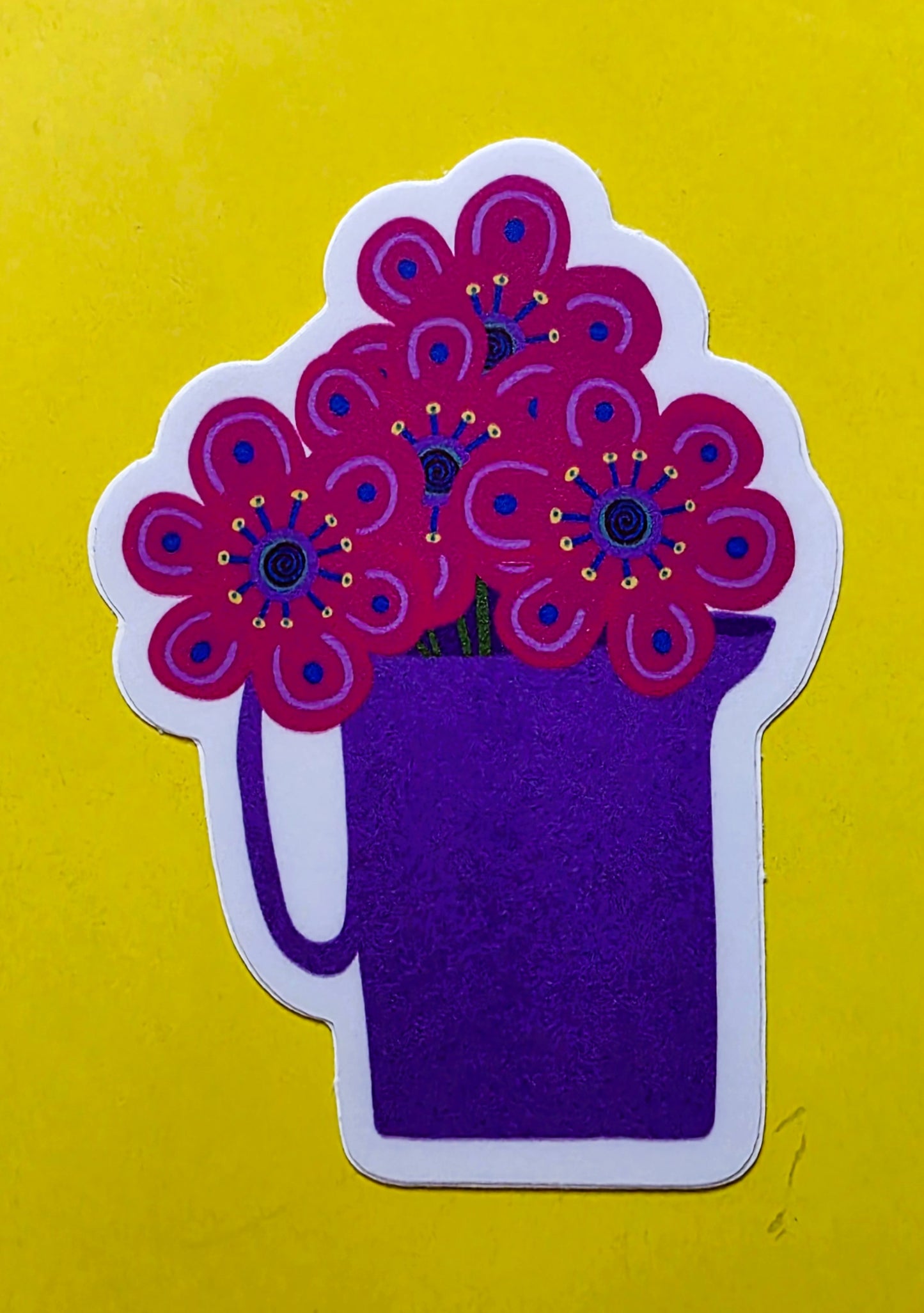 Floral Sticker Pack-8 Vinyl water-proof Stickers
