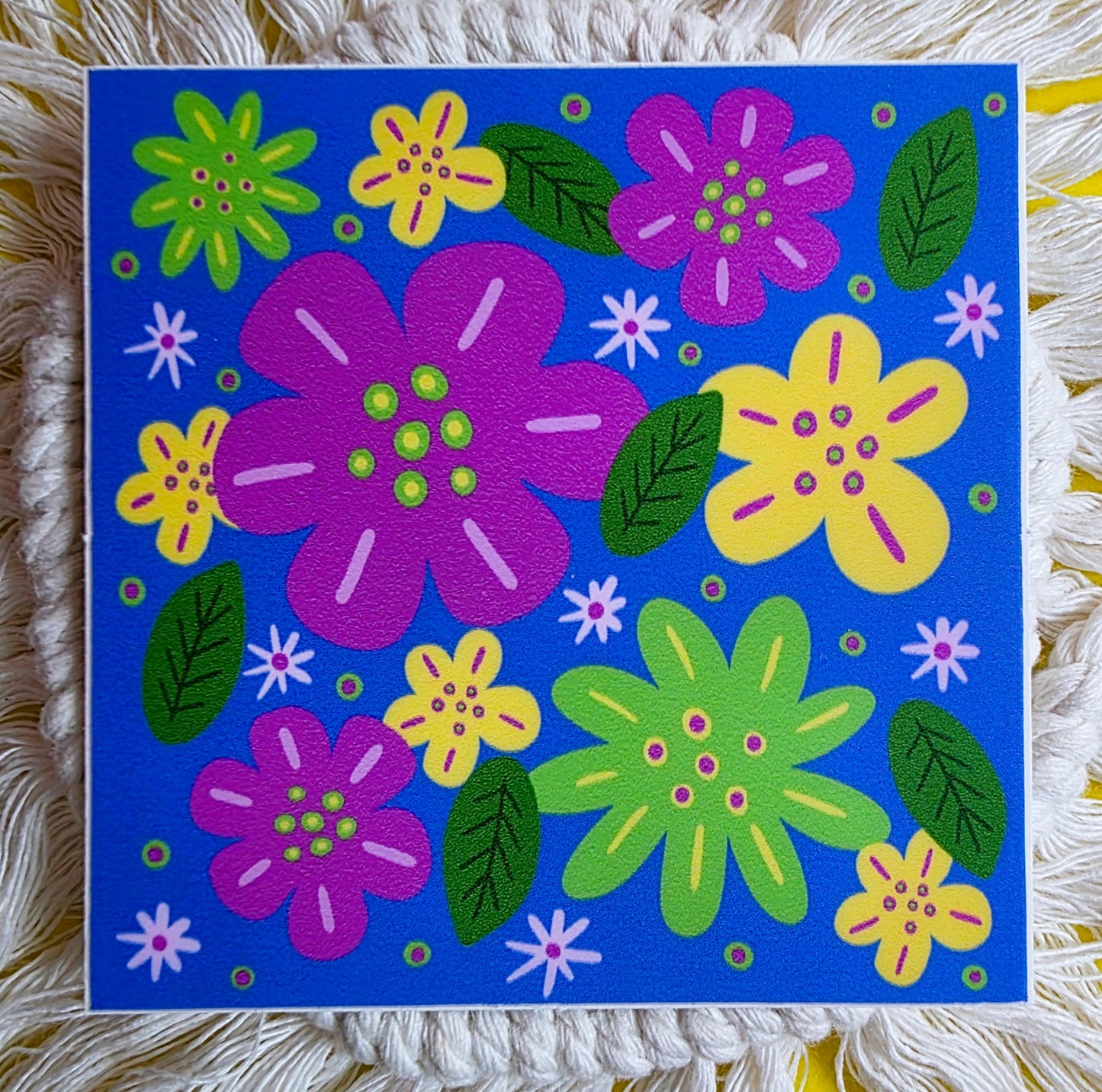 Floral Sticker Pack-8 Vinyl water-proof Stickers