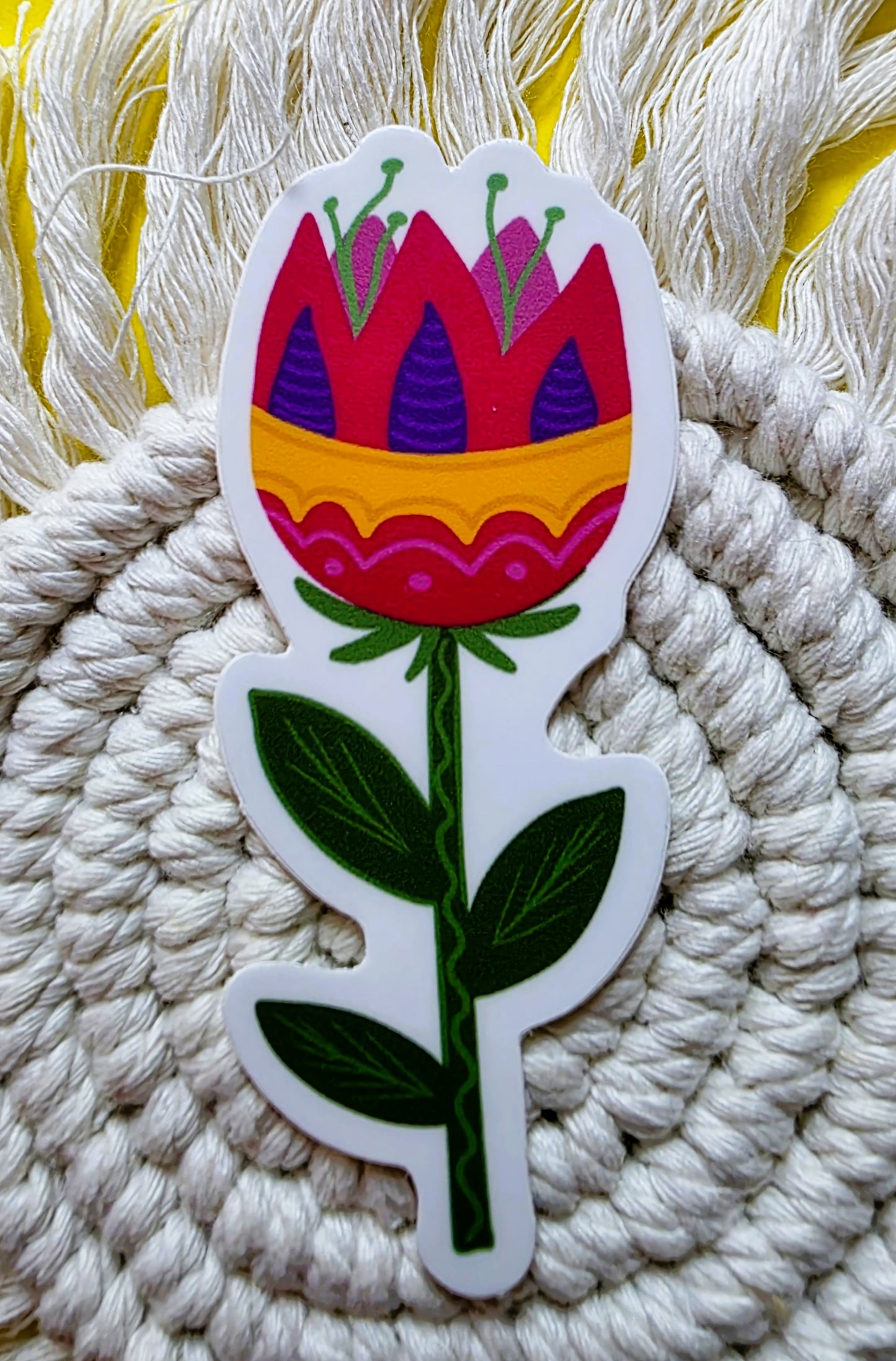 Floral Sticker Pack-8 Vinyl water-proof Stickers