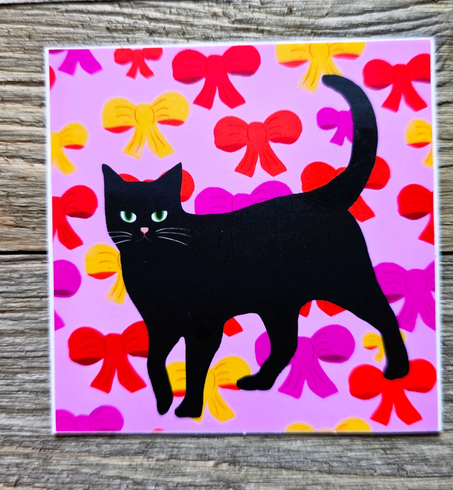 Cat Themed Sticker Pack, 7 Cat Stickers, Vinyl decals