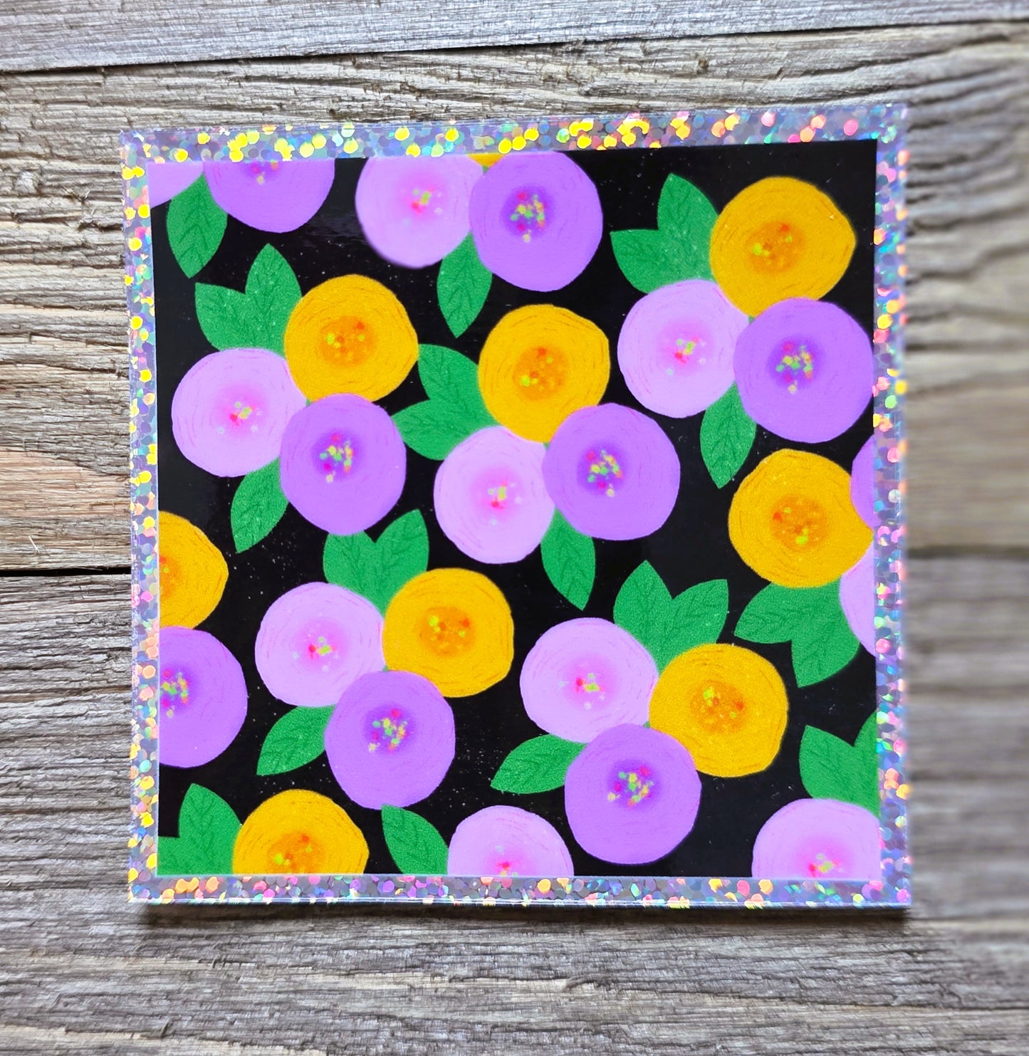 Floral Sticker Pack-8 Vinyl water-proof Stickers